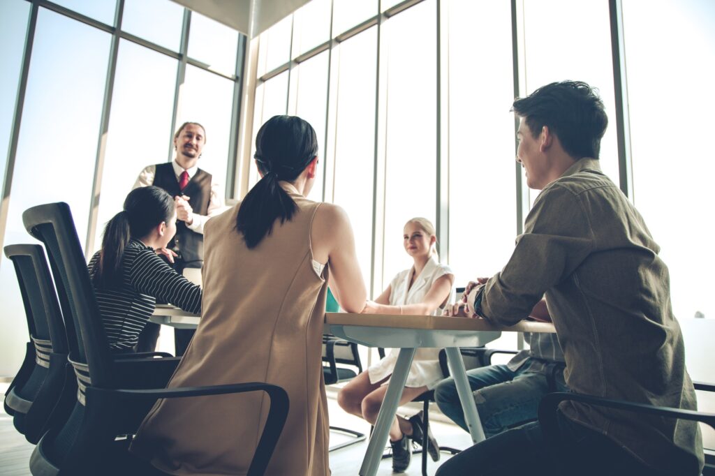 Conference to analyze and find the progress of the organization.