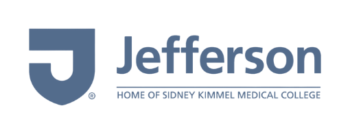 Jefferson logo with tagline “Home of Sidney Kimmel Medical College” — leading academic medical center engaged in executive coaching for healthcare transformation and leadership effectiveness.