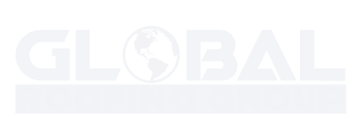 Global Roofing Group logo featuring stylized globe within bold blue text — corporate client in construction industry leadership coaching and executive development.