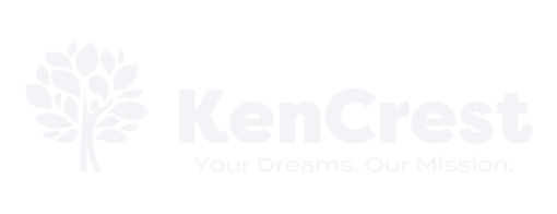 KenCrest company logo with blue tree icon and tagline “Your Dreams. Our Mission.” — partner organization in executive coaching for healthcare and nonprofit leadership.