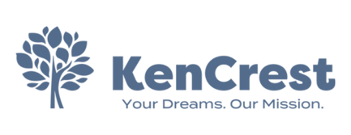 KenCrest company logo with blue tree icon and tagline “Your Dreams. Our Mission.” — partner organization in executive coaching for healthcare and nonprofit leadership.