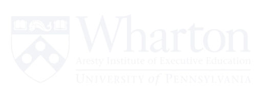 Wharton Aresty Institute of Executive Education logo — University of Pennsylvania partner in strategic leadership development for senior executives and decision-makers.